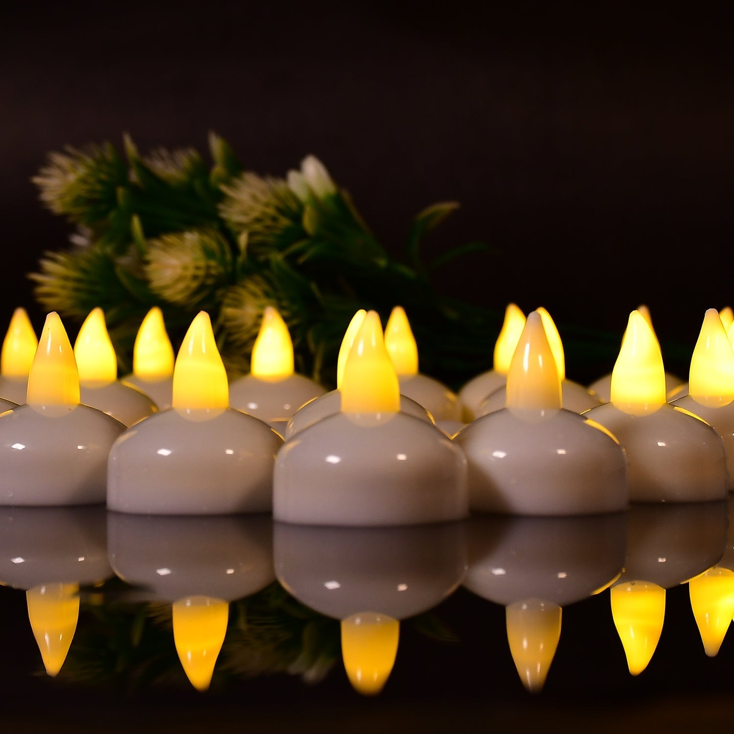 Flameless tea lights for wedding decor Flameless tea lights for wedding decor